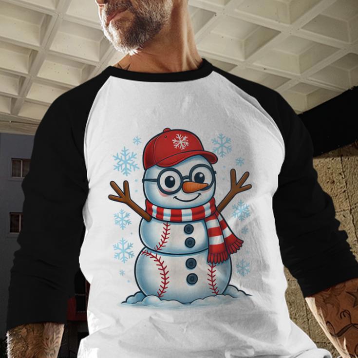 Christmas Baseball Snowman Xmas Pajamas Women Men Boys Baseball Raglan Shirt Christmas Baseball Snowman Xmas Pajamas Women Men Boys Baseball Raglan Shirt
