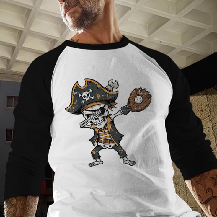 Dabbing Pirate Skeleton Baseball Dab Costume Boys Kids Men Baseball Raglan Shirt Dabbing Pirate Skeleton Baseball Dab Costume Boys Kids Men Baseball Raglan Shirt