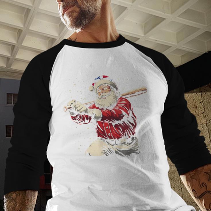 Dominican Santa Christmas Beisbol Baseball Dominicano Baseball Raglan Shirt Dominican Santa Christmas Beisbol Baseball Dominicano Baseball Raglan Shirt