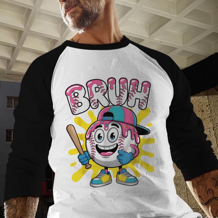 Drip Baseball Boy Youth Kid Ice Cream Dripping Baseball Bruh Baseball Raglan Shirt Drip Baseball Boy Youth Kid Ice Cream Dripping Baseball Bruh Baseball Raglan Shirt