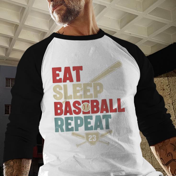 Eat Sleep Baseball Repeat Bat Ball Player Fan Baseball Raglan Shirt Eat Sleep Baseball Repeat Bat Ball Player Fan Baseball Raglan Shirt