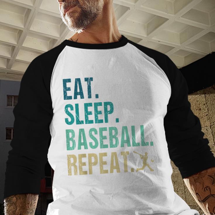 Eat Sleep Baseball Repeat Baseball Player Baseball Baseball Raglan Shirt