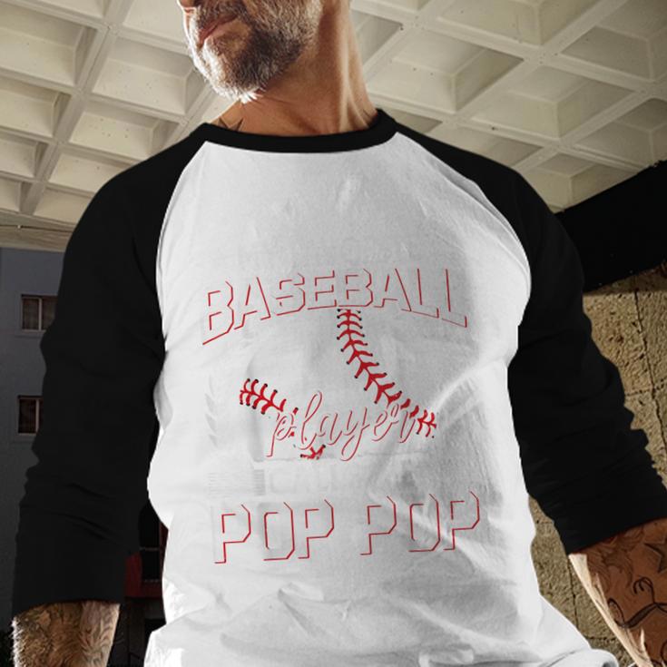 My Favorite Baseball Player Calls Me Pop Pop Baseball Raglan Shirt
