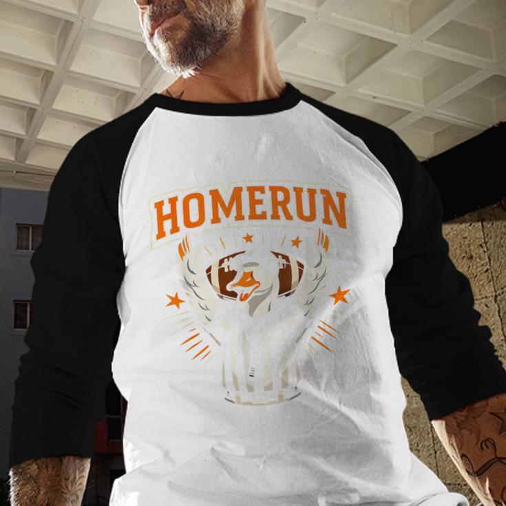 Football Referee Touchdown Baseball Homerun Goose Baseball Raglan Shirt