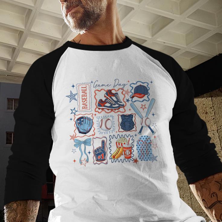 Game Day Baseball Lover Coquette Bow Girl Women Kid Mom Mama Baseball Raglan Shirt Game Day Baseball Lover Coquette Bow Girl Women Kid Mom Mama Baseball Raglan Shirt