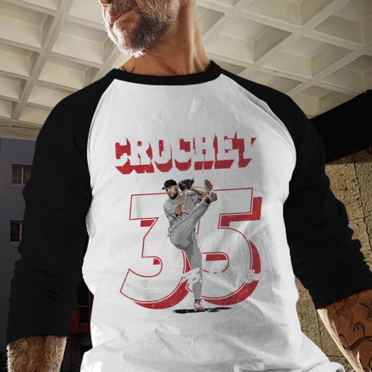 Garrett Crochet Boston Baseball Players MLBGCR201M Baseball Raglan Shirt Garrett Crochet Boston Baseball Players MLBGCR201M Baseball Raglan Shirt