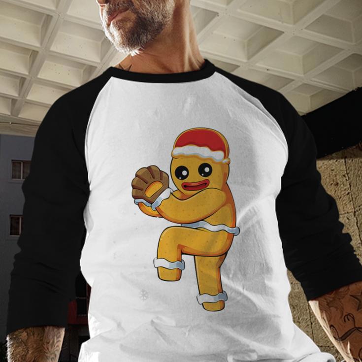 Gingerbread Man Baseball Christmas Baseball Raglan Shirt Gingerbread Man Baseball Christmas Baseball Raglan Shirt