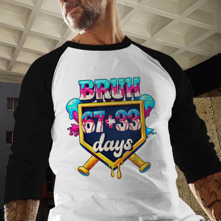 Happy 6733 Days Of School Baseball Drip 100th Day Of School Baseball Raglan Shirt Happy 6733 Days Of School Baseball Drip 100th Day Of School Baseball Raglan Shirt