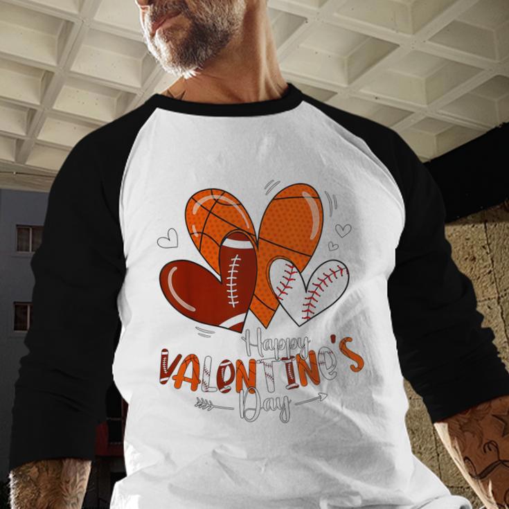 Happy Valentines Day Basketball Baseball Football Boys Baseball Raglan Shirt Happy Valentines Day Basketball Baseball Football Boys Baseball Raglan Shirt