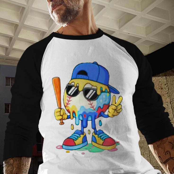 Ice Cream Baseball Drip Spots Sprinkle For Boys Youth Kids Baseball Raglan Shirt Ice Cream Baseball Drip Spots Sprinkle For Boys Youth Kids Baseball Raglan Shirt