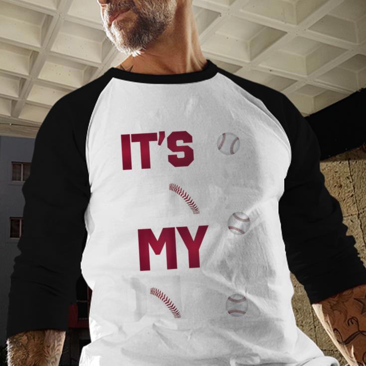 ITS In My DNA Baseball Sport Player Saying Baseball Raglan Shirt