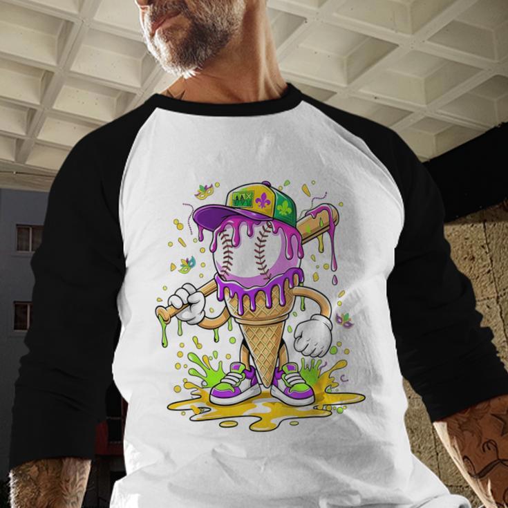 Kids Baseball Drip Ice Cream Apparel Kids Boys Mardi Gras Baseball Raglan Shirt Kids Baseball Drip Ice Cream Apparel Kids Boys Mardi Gras Baseball Raglan Shirt