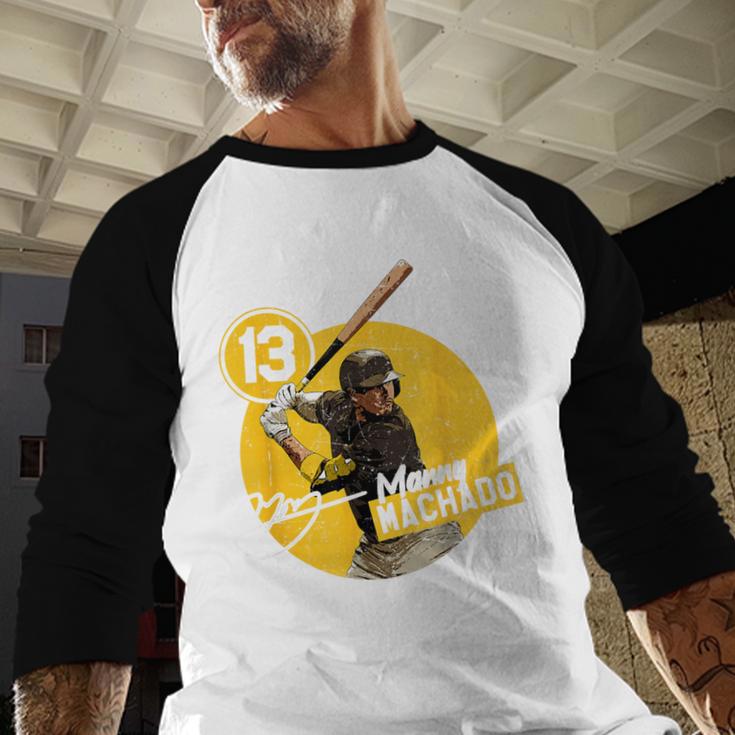 Manny Machado San Diego MLB Baseball Players MLBMAC4056 Baseball Raglan Shirt Manny Machado San Diego MLB Baseball Players MLBMAC4056 Baseball Raglan Shirt