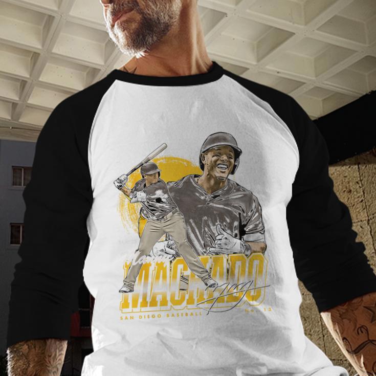 Manny Machado San Diego MLB Baseball Players MLBMMA302N Baseball Raglan Shirt Manny Machado San Diego MLB Baseball Players MLBMMA302N Baseball Raglan Shirt