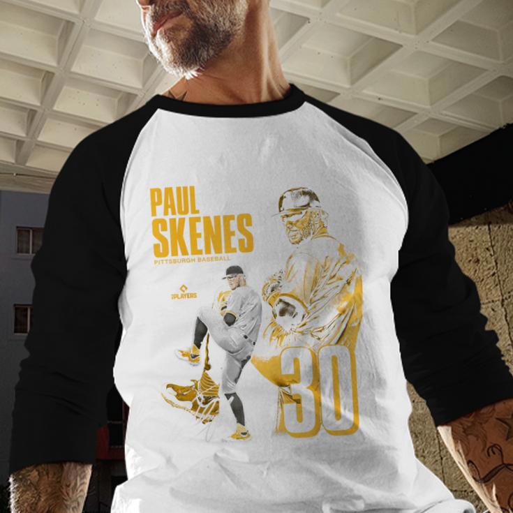 Paul Skenes Pittsburgh MLB Baseball Players MLBPSK304N Baseball Raglan Shirt