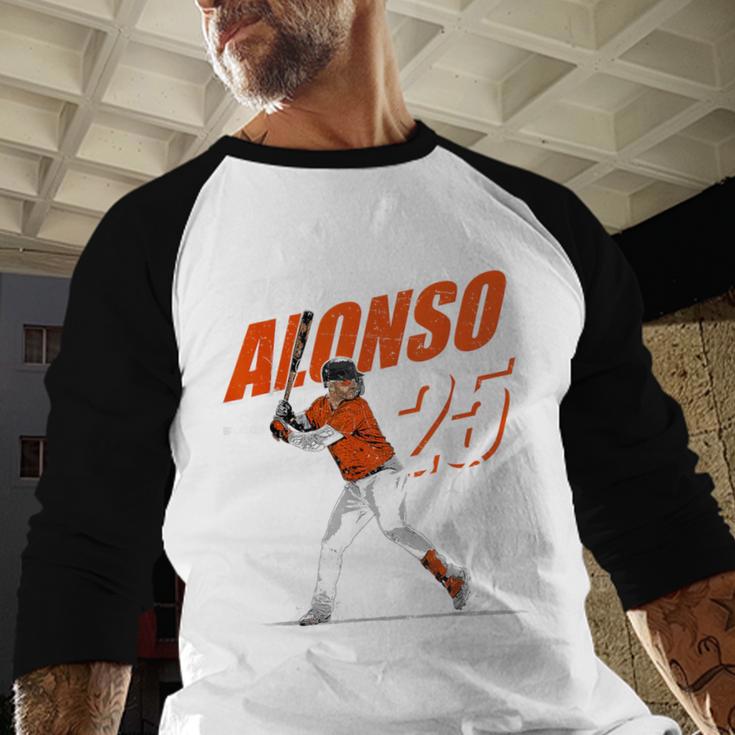 Pete Alonso Baltimore Baseball Players MLBPAL201M Baseball Raglan Shirt