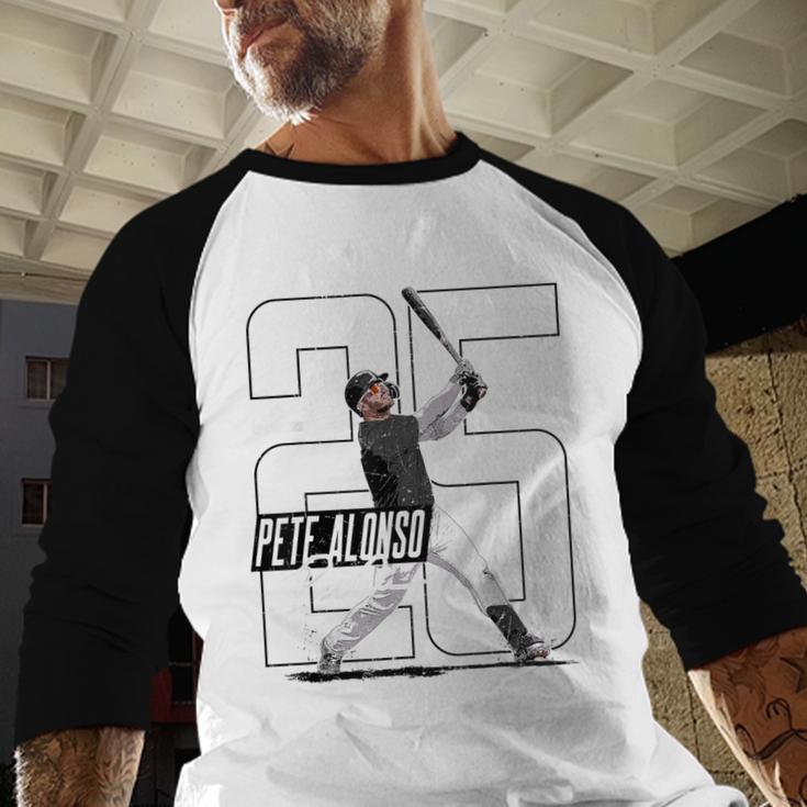 Pete Alonso Baltimore Baseball Players MLBPAL203M Baseball Raglan Shirt