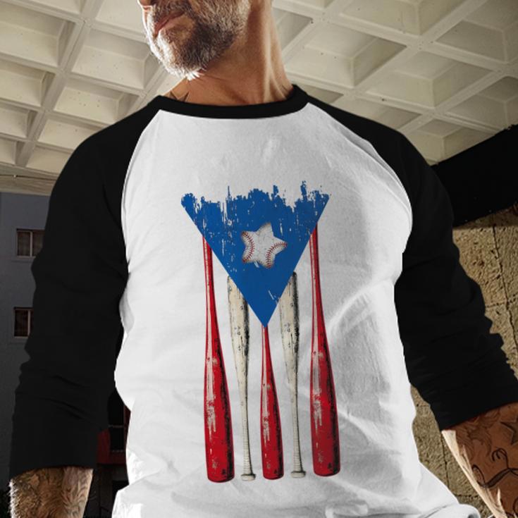 Puerto Rican Baseball Bats Puerto Rico Flag Pride BéIsbol Baseball Raglan Shirt Puerto Rican Baseball Bats Puerto Rico Flag Pride BéIsbol Baseball Raglan Shirt