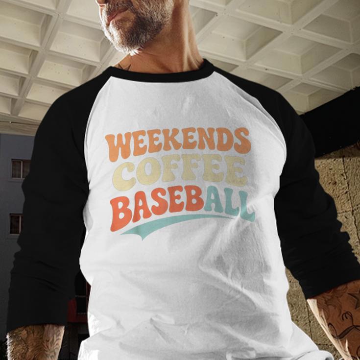 Weekends Coffee Baseball Retro Vibes Baseball Raglan Shirt Weekends Coffee Baseball Retro Vibes Baseball Raglan Shirt