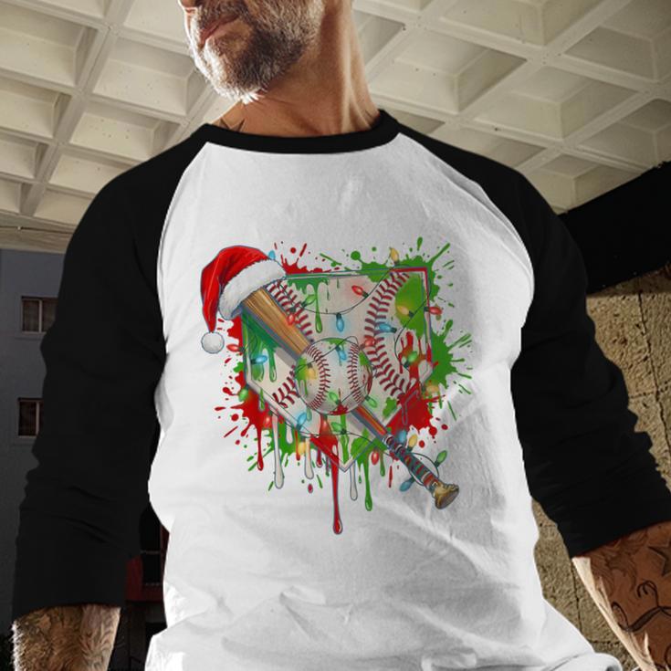 Santa Sports Ice Baseball Christmas Xmas Pajama Kid Men Boys Baseball Raglan Shirt Santa Sports Ice Baseball Christmas Xmas Pajama Kid Men Boys Baseball Raglan Shirt