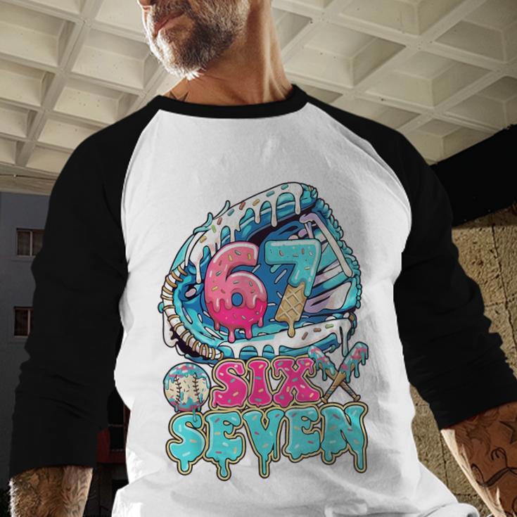 Six Seven 67 Ice Cream Drip Baseball For Boy Kids Youth Baseball Raglan Shirt Six Seven 67 Ice Cream Drip Baseball For Boy Kids Youth Baseball Raglan Shirt