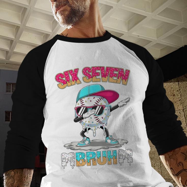 Six Seven 67 Meme Ice Cream Drip Baseball Dabbing Boy Kids Baseball Raglan Shirt Six Seven 67 Meme Ice Cream Drip Baseball Dabbing Boy Kids Baseball Raglan Shirt