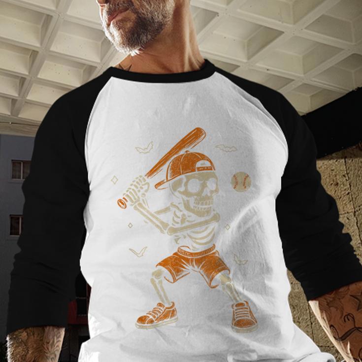 Skeleton Baseball Player Costume Halloween Men Boys Baseball Raglan Shirt Skeleton Baseball Player Costume Halloween Men Boys Baseball Raglan Shirt