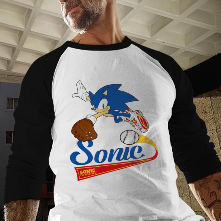 Sonic The Hedgehog Sonic Baseball Est 1991 Baseball Raglan Shirt Sonic The Hedgehog Sonic Baseball Est 1991 Baseball Raglan Shirt