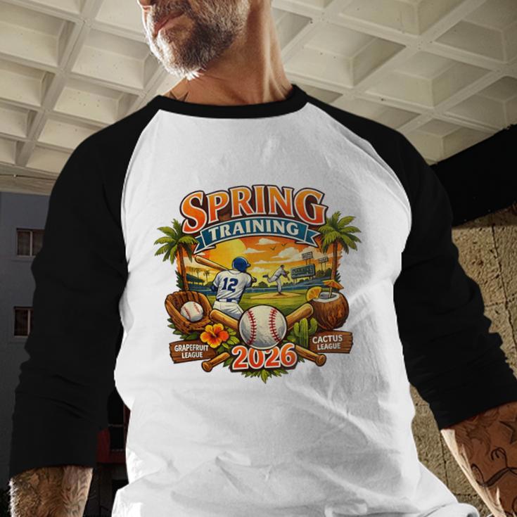 Spring Training 2026 Baseball Vintage Sunset Baseball Raglan Shirt