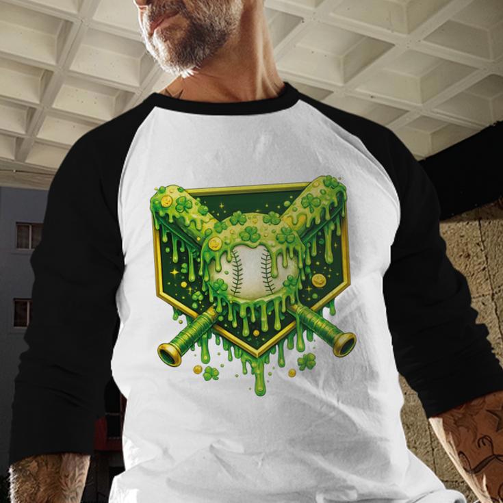 St Patrick's Day Baseball Boys Ice Cream Drip Youth Kids Premium Tri-Blend Baseball Raglan Shirt St Patrick's Day Baseball Boys Ice Cream Drip Youth Kids Premium Tri-Blend Baseball Raglan Shirt