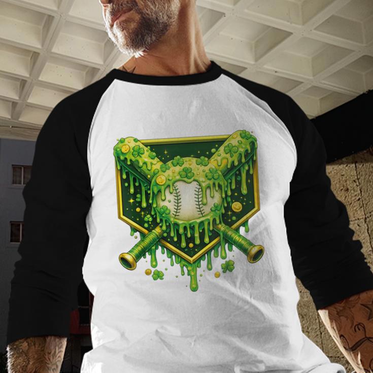 St Patrick's Day Baseball Boys Ice Cream Drip Youth Kids Baseball Raglan Shirt St Patrick's Day Baseball Boys Ice Cream Drip Youth Kids Baseball Raglan Shirt