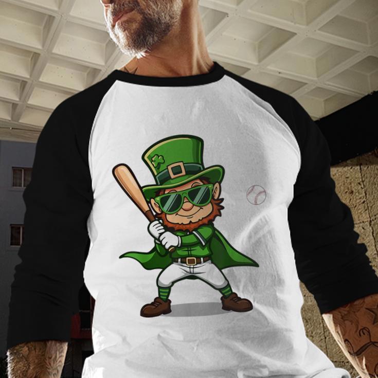 St Patrick’s Day Leprechaun Baseball Irish Graphic Baseball Raglan Shirt