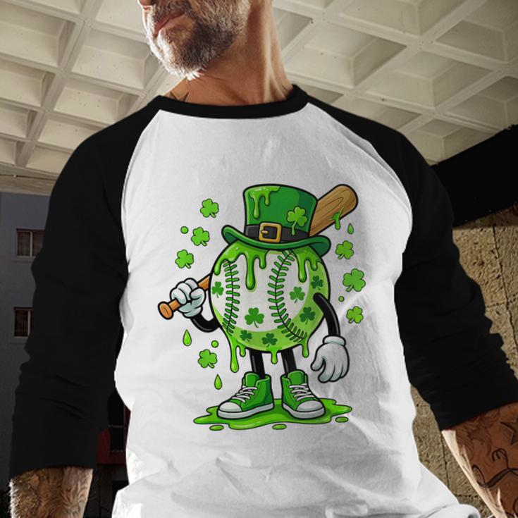 St Patricks Day Shamrock Baseball Drip Icecream Irish Boys Baseball Raglan Shirt St Patricks Day Shamrock Baseball Drip Icecream Irish Boys Baseball Raglan Shirt