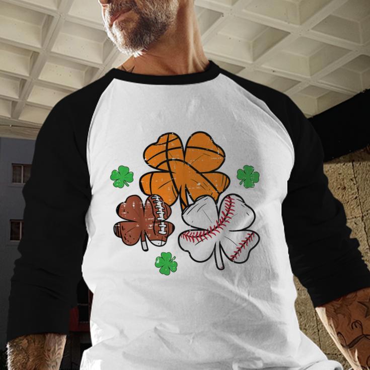 St Patricks Day Shamrock Basketball Baseball Men Boys Kids Baseball Raglan Shirt St Patricks Day Shamrock Basketball Baseball Men Boys Kids Baseball Raglan Shirt