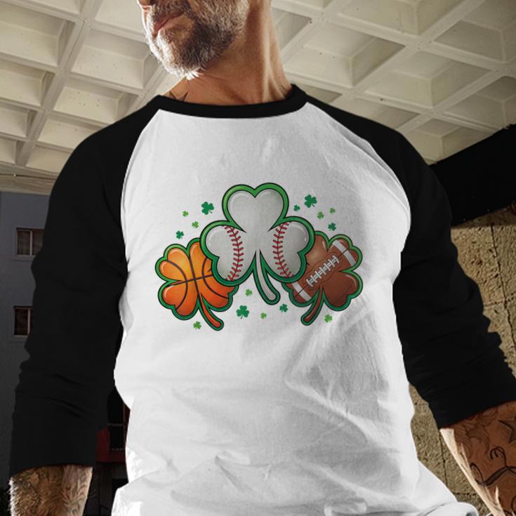 St Patricks Day Shamrock Sports Baseball Basketball Football Baseball Raglan Shirt St Patricks Day Shamrock Sports Baseball Basketball Football Baseball Raglan Shirt