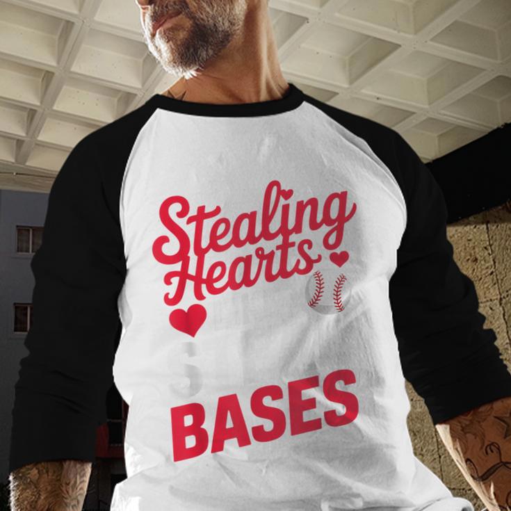 Stealing Hearts Like I Steal Bases Cute Baseball Valentine Baseball Raglan Shirt Stealing Hearts Like I Steal Bases Cute Baseball Valentine Baseball Raglan Shirt
