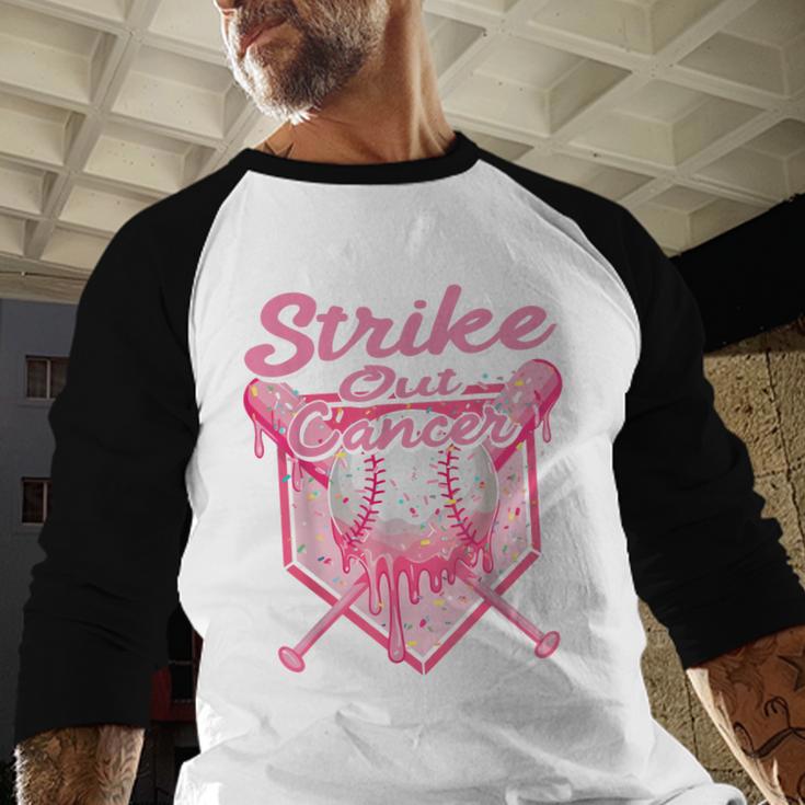 Strike Out Breast Cancer Baseball Drip For Boys Youth Baseball Raglan Shirt Strike Out Breast Cancer Baseball Drip For Boys Youth Baseball Raglan Shirt