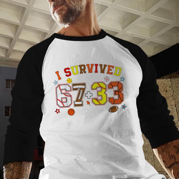 I Survived 6733 Days Of 4th Grade Baseball Football 100 Day Baseball Raglan Shirt I Survived 6733 Days Of 4th Grade Baseball Football 100 Day Baseball Raglan Shirt