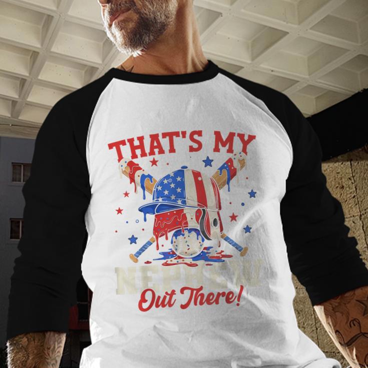 That's My Nephew Out There Baseball Cream Drip Crossed Bat Baseball Raglan Shirt That's My Nephew Out There Baseball Cream Drip Crossed Bat Baseball Raglan Shirt