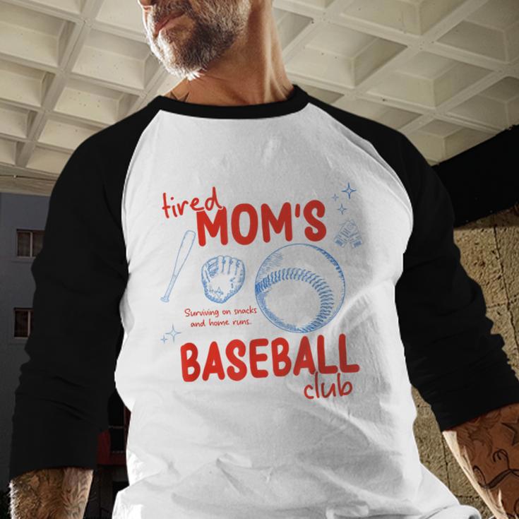 Tired Baseball Mom Club Baseball Mama Mother's Day Baseball Raglan Shirt Tired Baseball Mom Club Baseball Mama Mother's Day Baseball Raglan Shirt