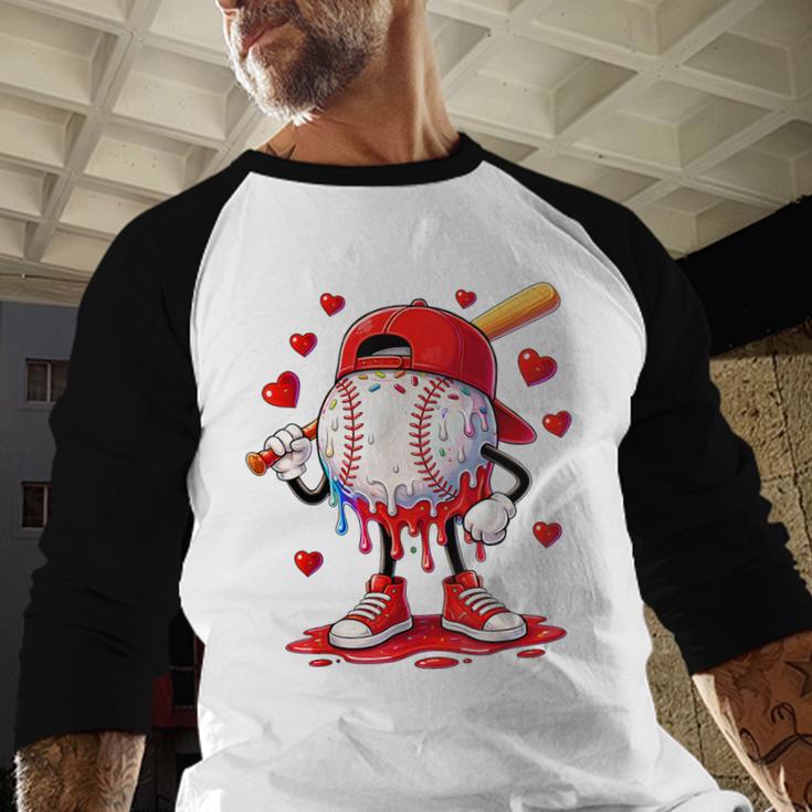Valentine Baseball Heart Drip Sport Love Valentines Day Boys Baseball Raglan Shirt Valentine Baseball Heart Drip Sport Love Valentines Day Boys Baseball Raglan Shirt