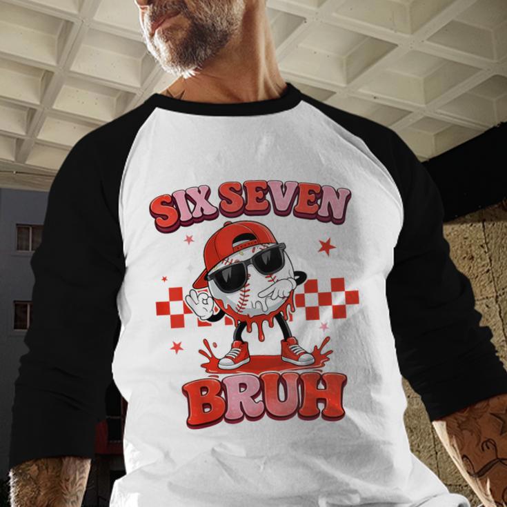 Valentines Day Baseball Six Seven 67 Meme Heart Baseball Dab Baseball Raglan Shirt Valentines Day Baseball Six Seven 67 Meme Heart Baseball Dab Baseball Raglan Shirt