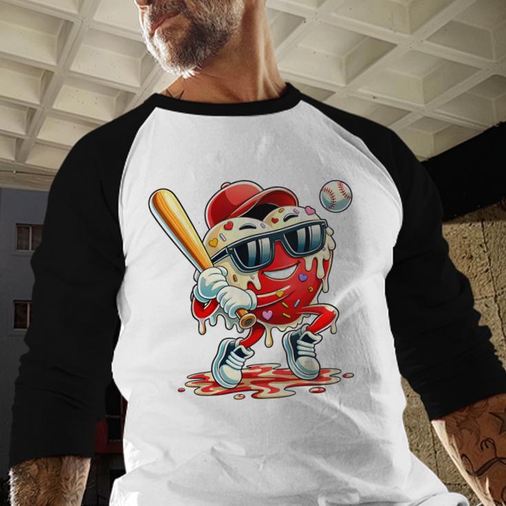 Valentines Day Heart Baseball Drip Ice Cream Boys Kids Men Baseball Raglan Shirt Valentines Day Heart Baseball Drip Ice Cream Boys Kids Men Baseball Raglan Shirt