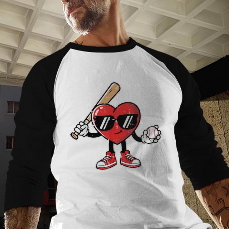 Valentines Day Heart Baseball Player Sports Boys Kids Men Baseball Raglan Shirt Valentines Day Heart Baseball Player Sports Boys Kids Men Baseball Raglan Shirt