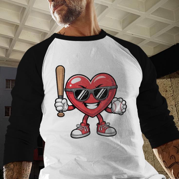 Valentines Day Heart Playing Baseball Boys Men Kids Girls Baseball Raglan Shirt Valentines Day Heart Playing Baseball Boys Men Kids Girls Baseball Raglan Shirt