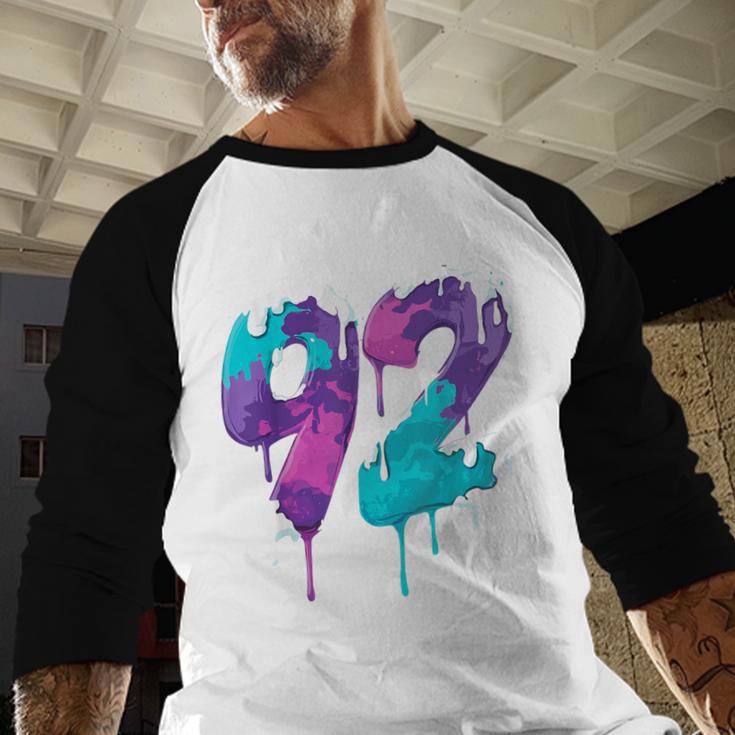 Vintage Baseball 92 Number Baseball Raglan Shirt
