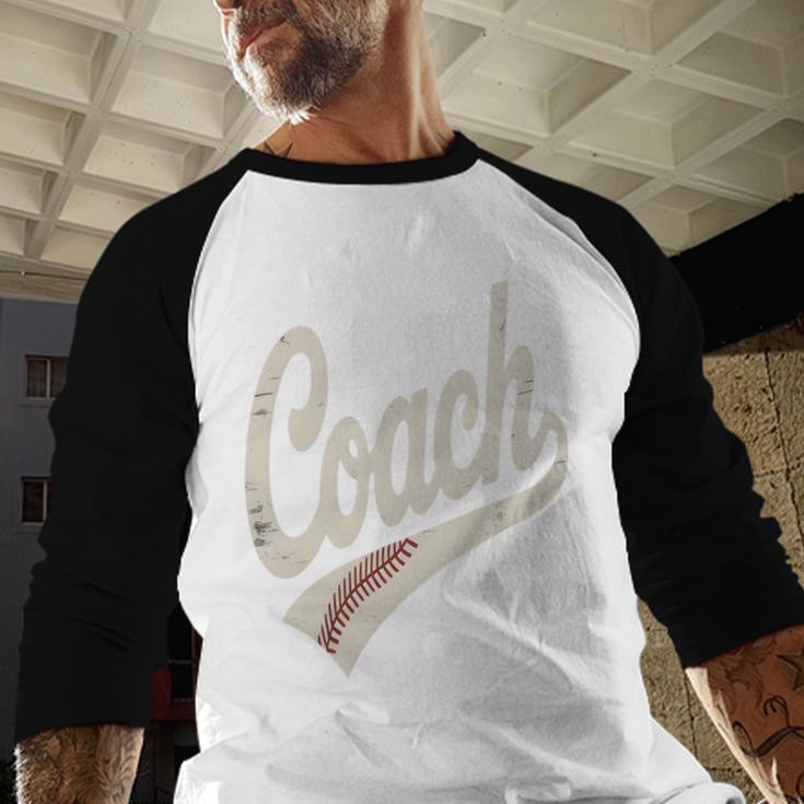 Vintage Baseball Coach Baseball Raglan Shirt