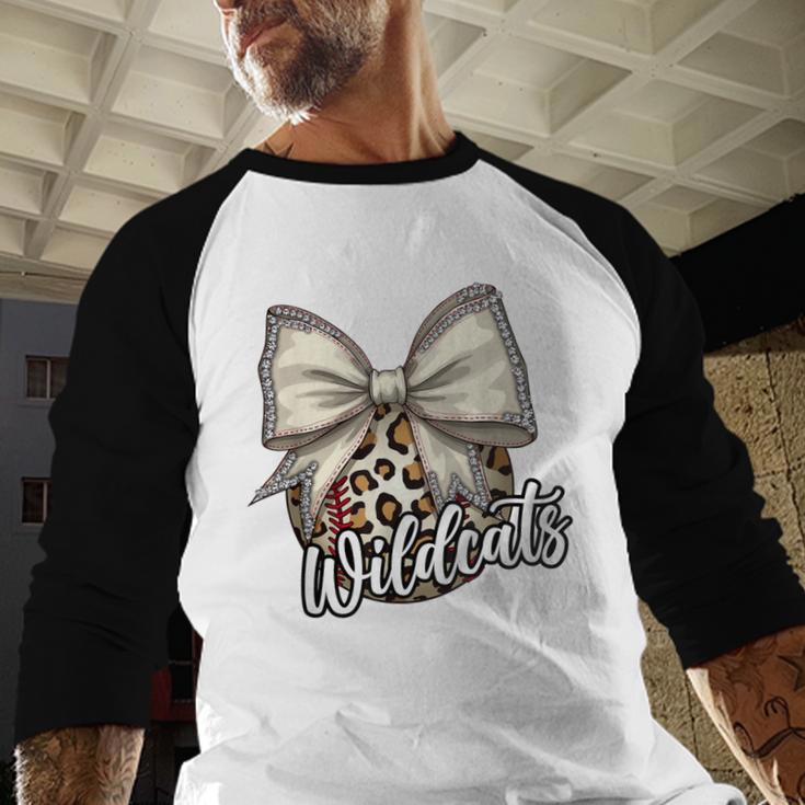 Wildcats Baseball Leopard Print Coquette Bow Mascot Game Day Baseball Raglan Shirt Wildcats Baseball Leopard Print Coquette Bow Mascot Game Day Baseball Raglan Shirt