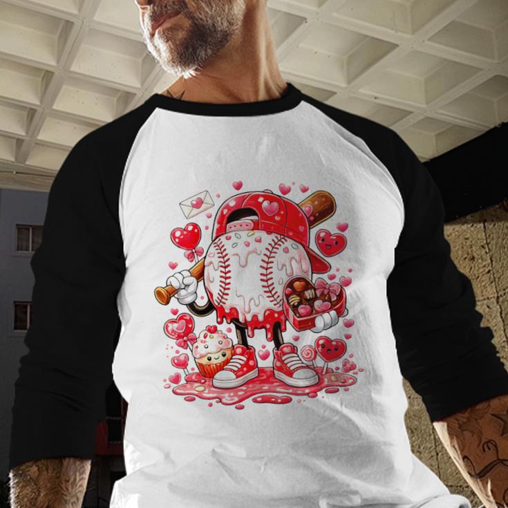 Women's Baseball Drip Ice Cream Boys Kids Youth Valentines Baseball Raglan Shirt Women's Baseball Drip Ice Cream Boys Kids Youth Valentines Baseball Raglan Shirt