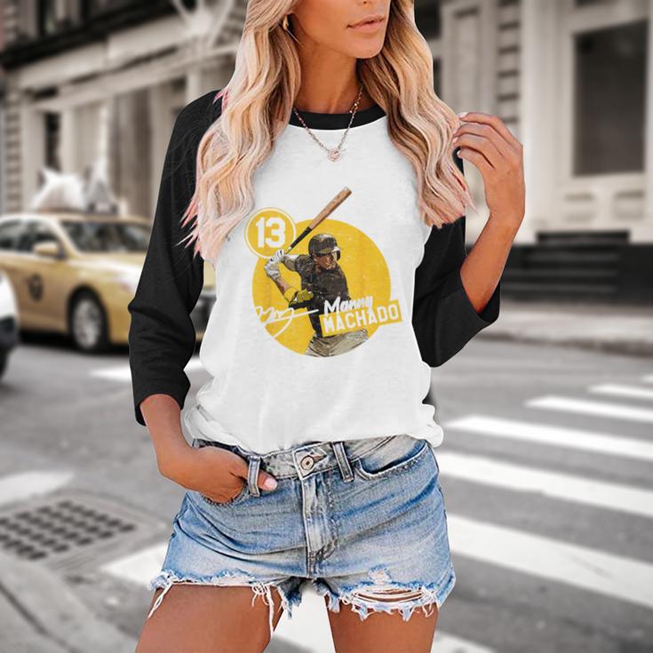 Manny Machado San Diego MLB Baseball Players MLBMAC4056 Baseball Raglan Shirt Manny Machado San Diego MLB Baseball Players MLBMAC4056 Baseball Raglan Shirt